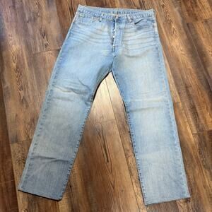 Levi’s 501 Men’s Light Wash Hemmed 36X31 Button Up Fly